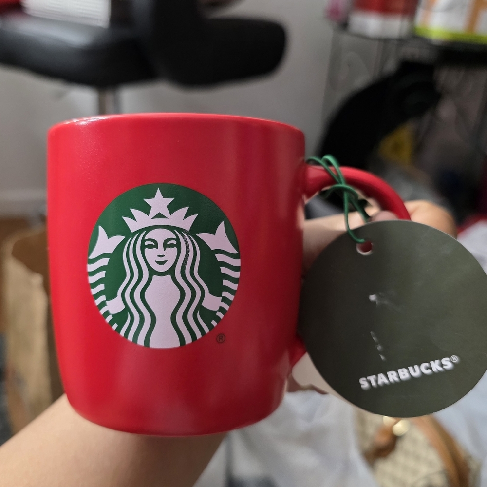 Starbucks Red Logo Ceramic Mug